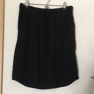 Black Stretch Pencil Skirt